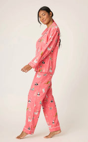 PJ Salvage Let's Get Fizzical 3-Piece Flannel PJ Set
