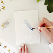 Backyard Birds Paintable Notecards