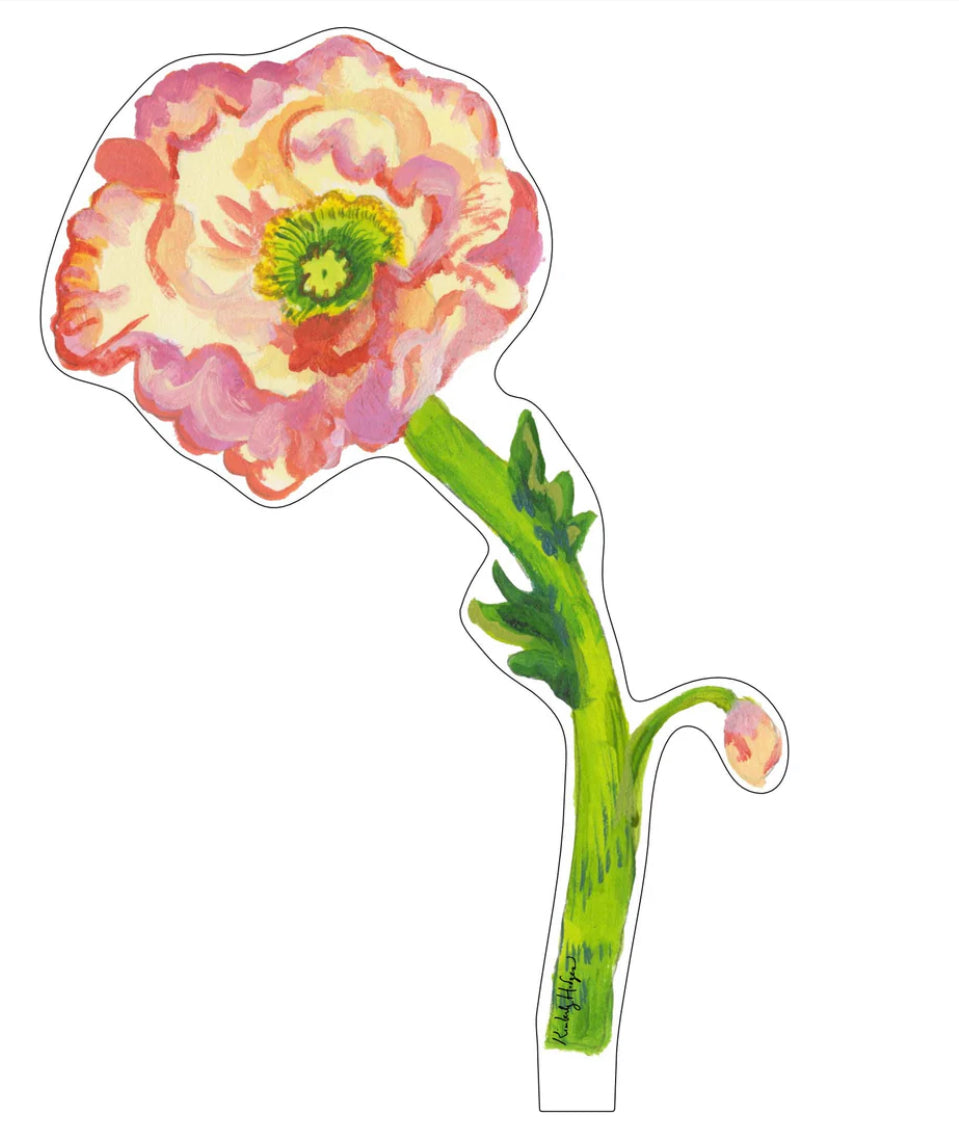 Acrylic Flower Small Iceland Poppy- Large