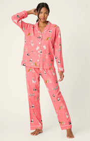 PJ Salvage Let's Get Fizzical 3-Piece Flannel PJ Set