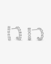 They're So Cute Huggie Set- Silver