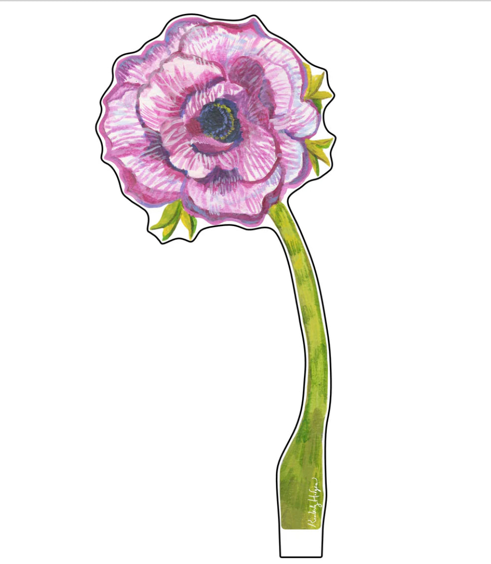 Acrylic Flower Striped Anemone -Large