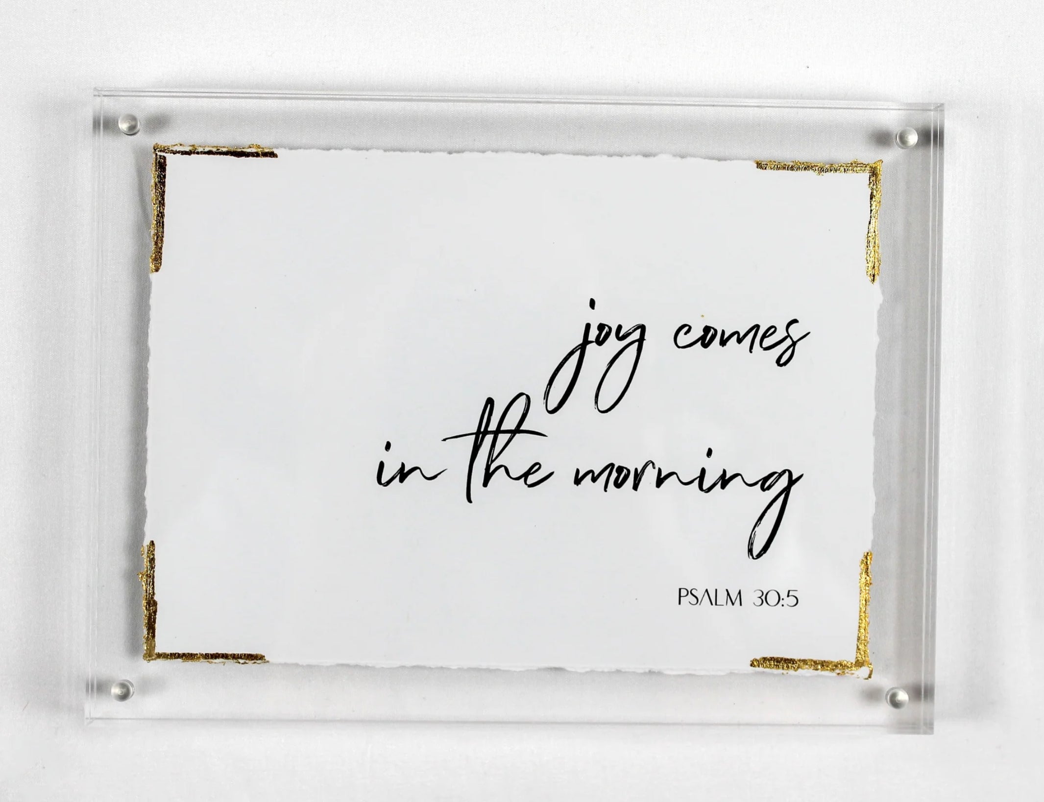 Acrylic Frame 6x8- Psalm 30:5