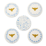 Bees+Blooms Paper Coasters