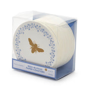 Bees+Blooms Paper Coasters