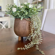 Paulownia Wood Pot W/Legs