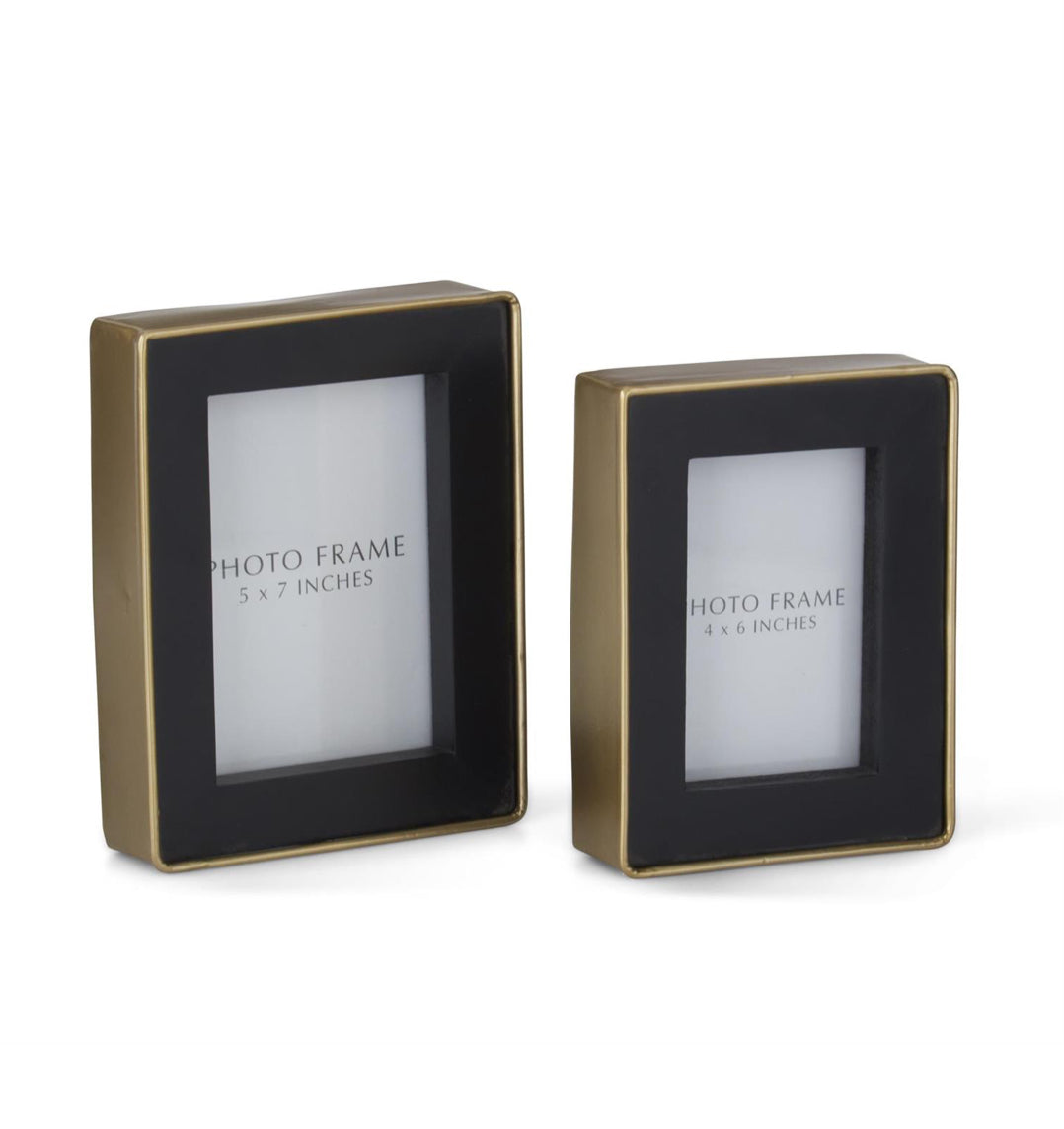 Gold & Black Metal Modern Frames- 2 Sizes