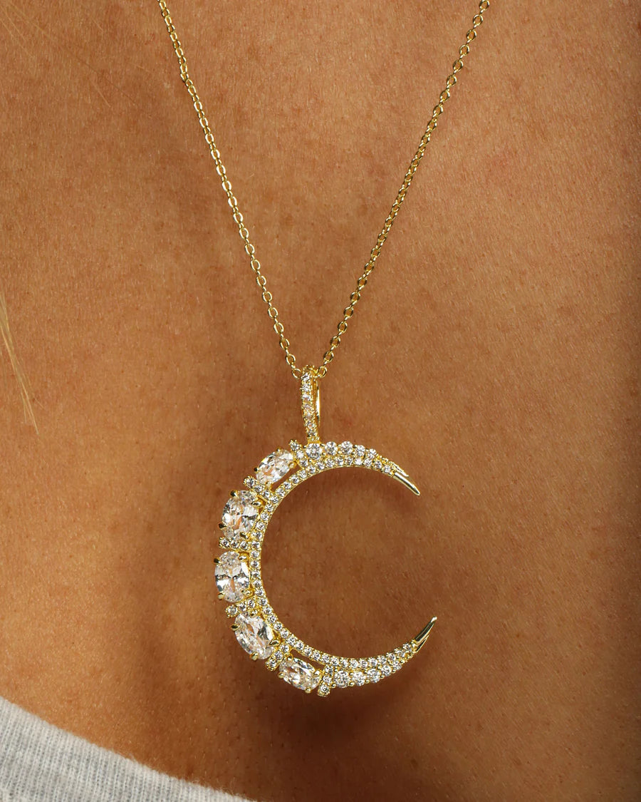 She’s An Icon Moon Necklace