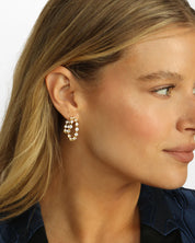 She’s An Icon Double Hoops - Gold