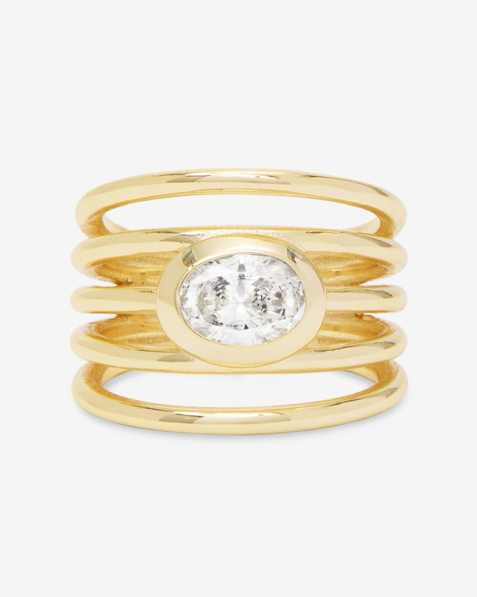 She’s A Boss Stacked Ring - Gold