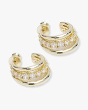 "Oh She Fancy" Smooth & Diamond Hoops