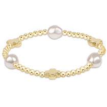 Signature Cross Admire Pearl Pattern 3mm Bead Bracelet