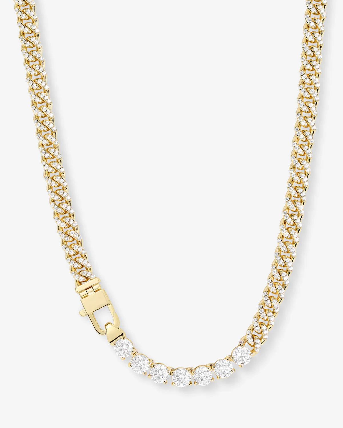 Pave' Julian Loves Diamonds Necklace 18"