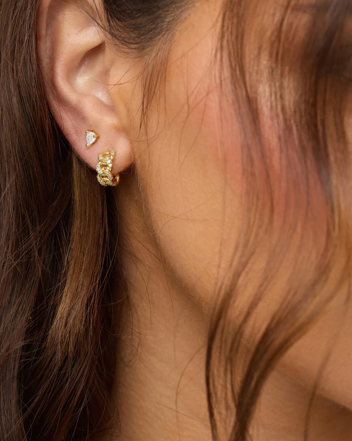 Pave' Julian Chain Huggies