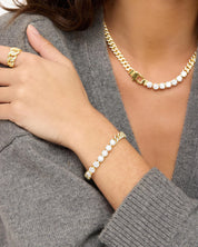 Pave Julian Loves Diamonds Bracelet