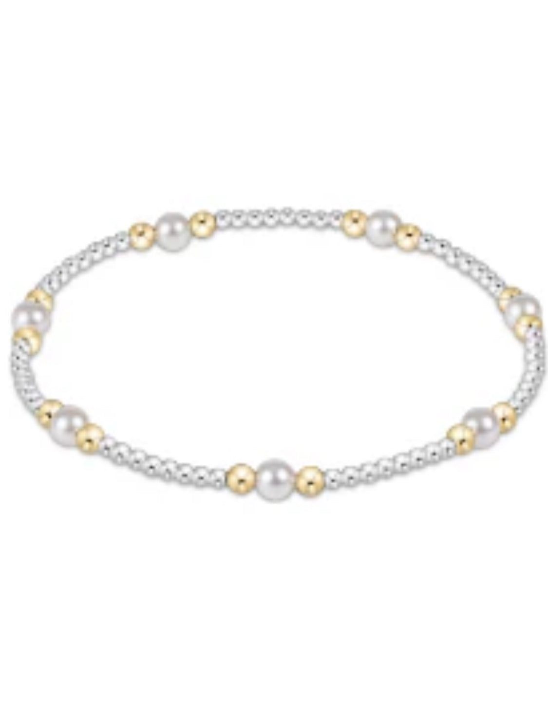 Purpose Pearl 4mm Bead Bracelet - Mixed Metal