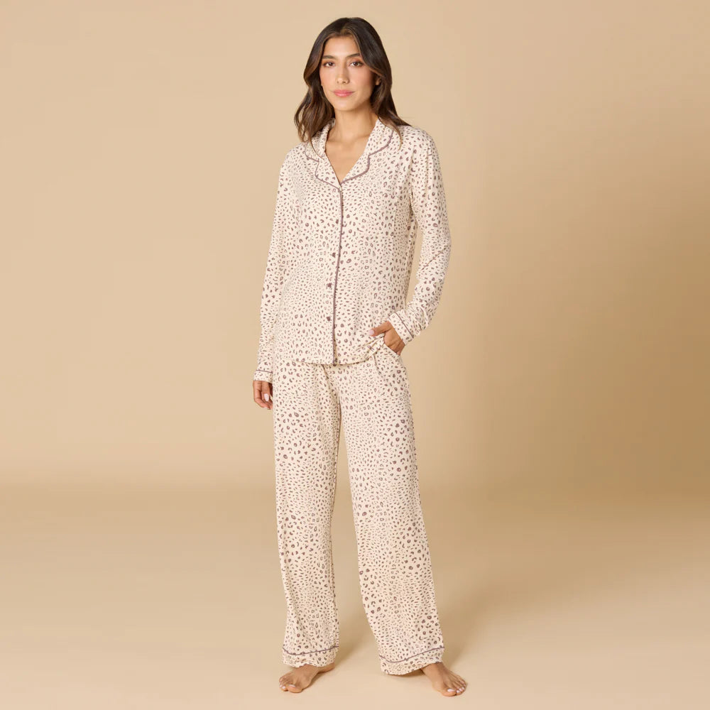 Aria- Slim Notch Collar PJ Set