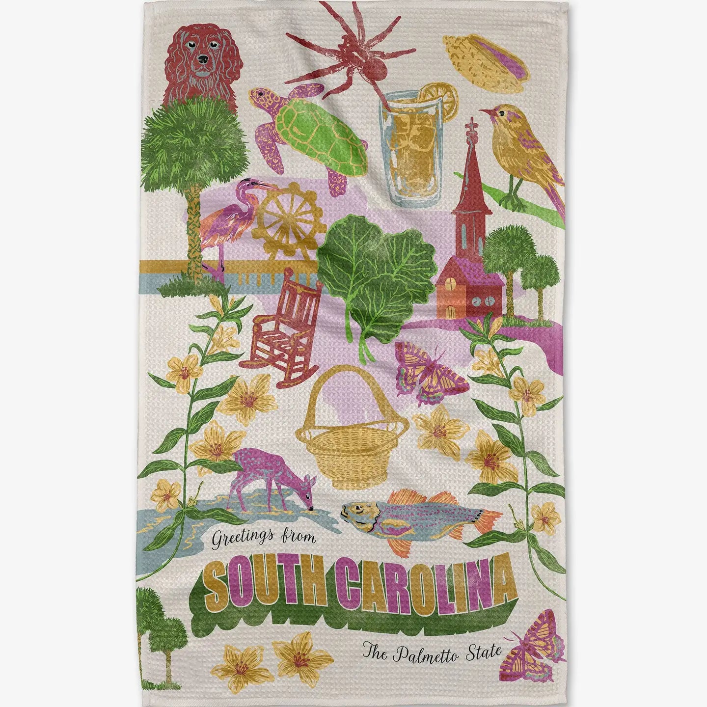 Tea Towel - Greetings From South Carolina