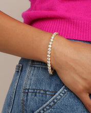 Mama Heiress Tennis Bracelet - Gold