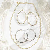 Reverie Scallop Drop Earrings- 14K Gold Plated