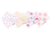 Bandana Bib Set of 4- June