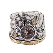 Melange Convergence Ring - Brass & Sterling Silver