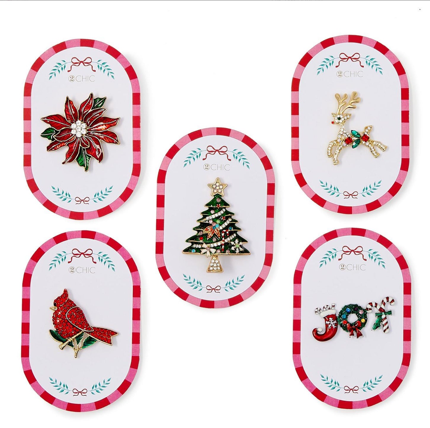 Holiday Brooch- Assorted Styles