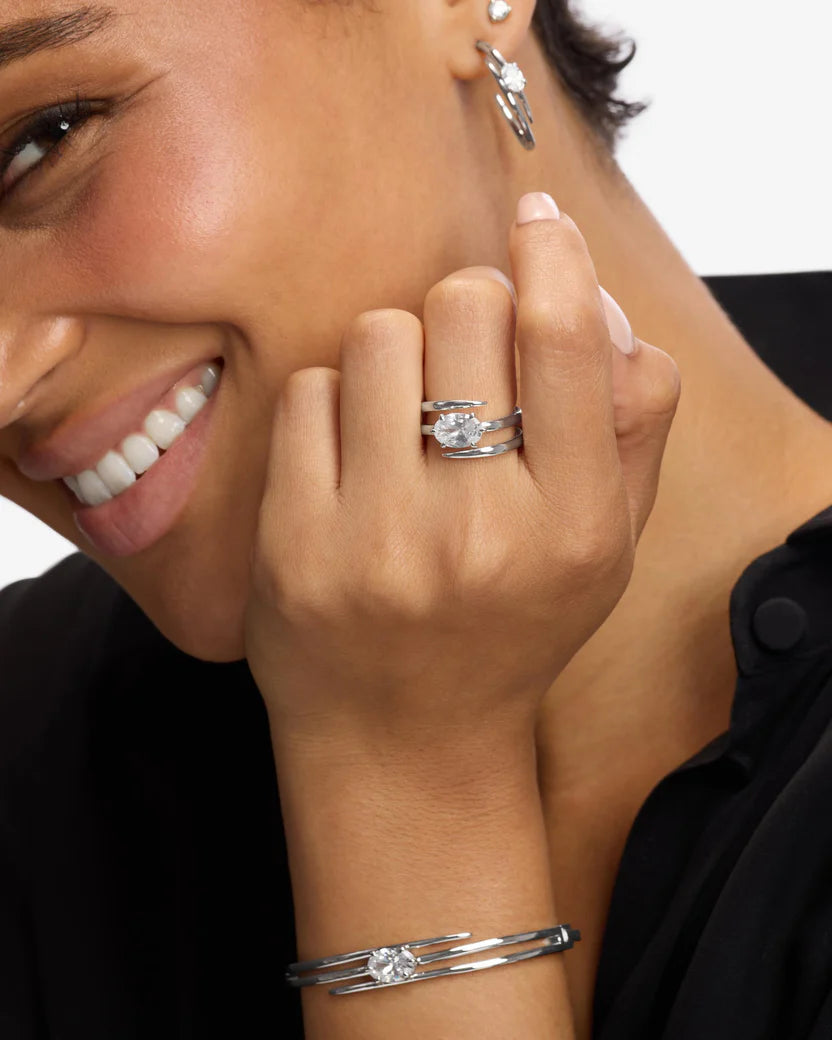 She's on Point Lasso Ring - Silver