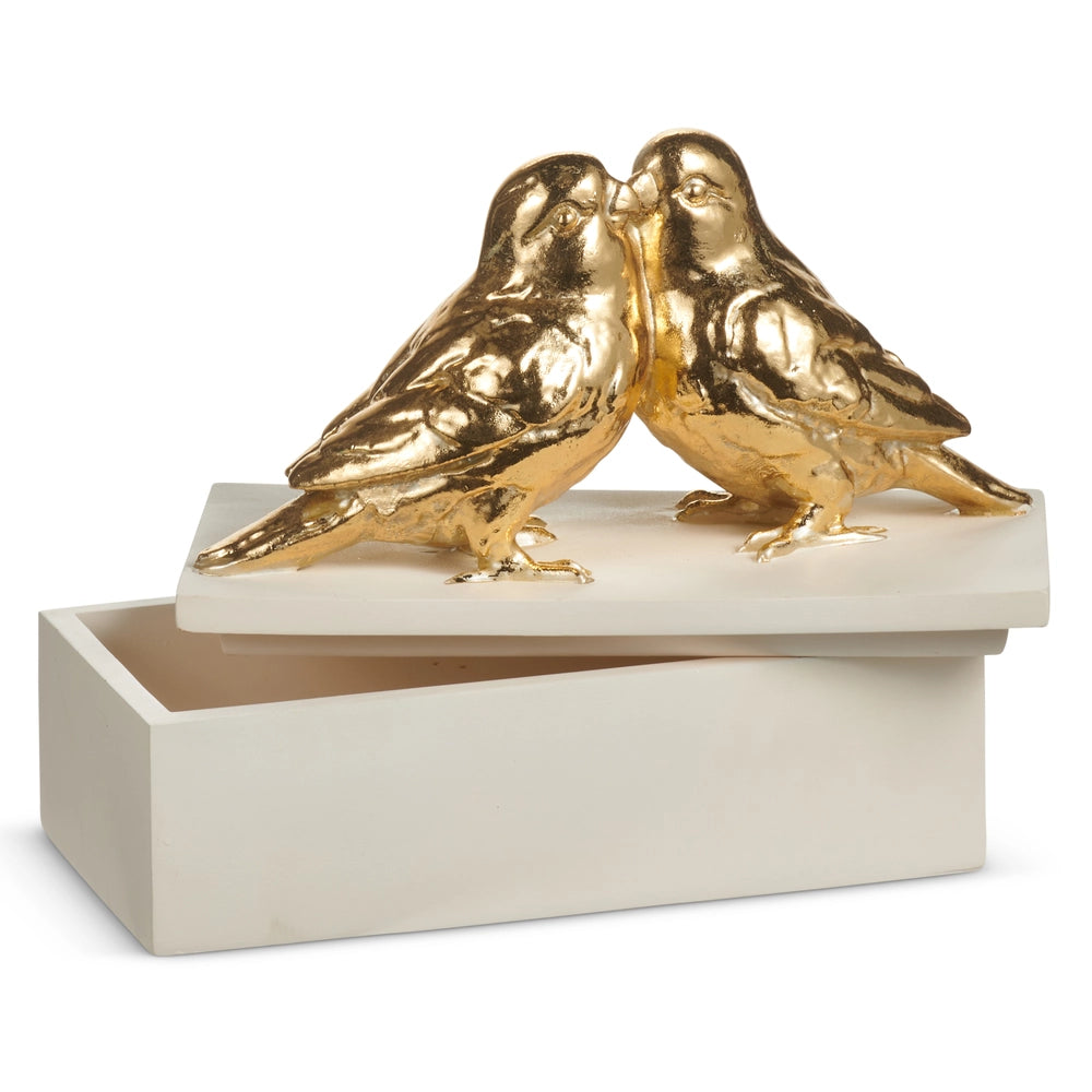 Gold Birds On A Box