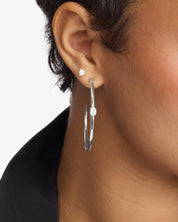 She’s on Point Hoops - Silver 2”