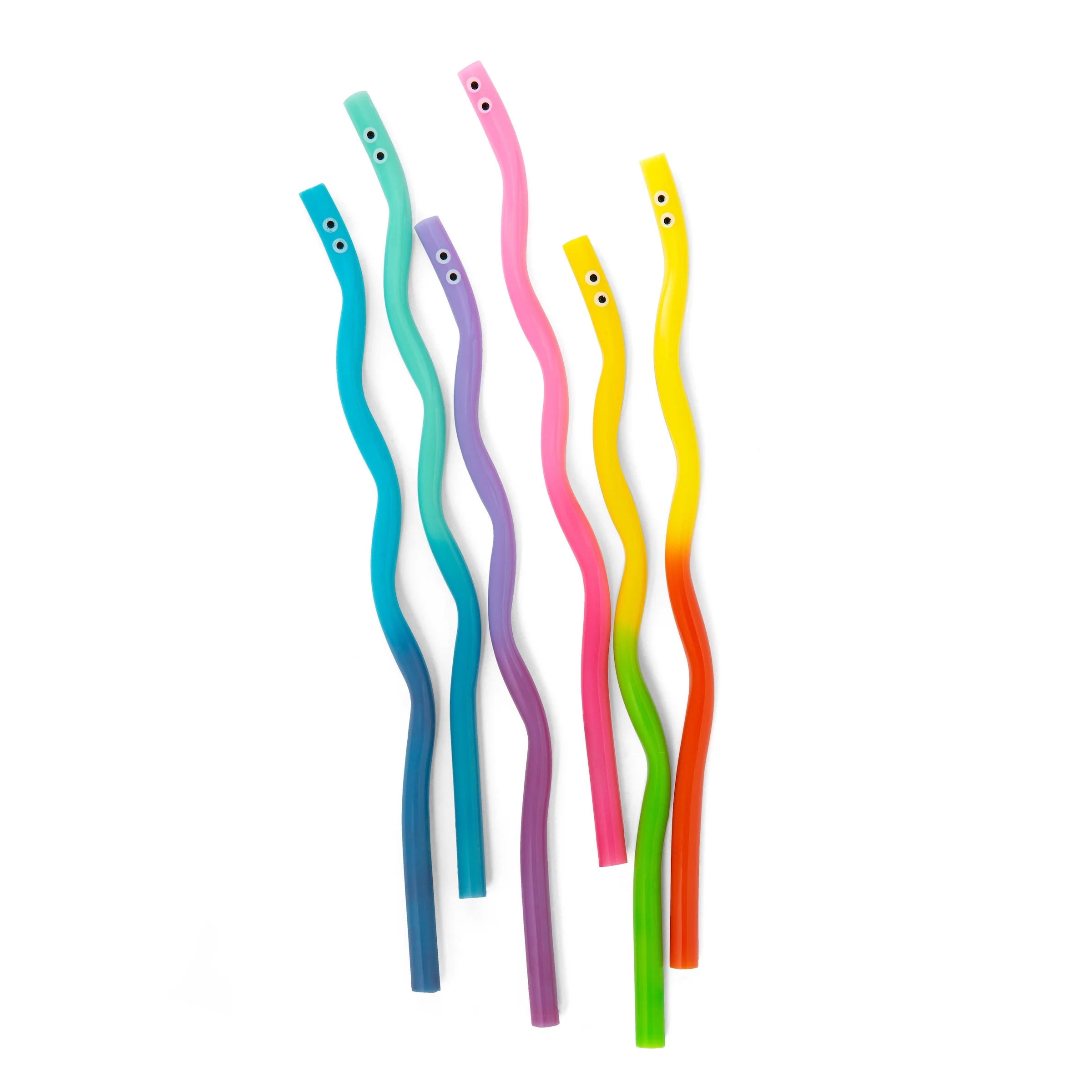 Kidoki WigglyWorm Colors hang Straws