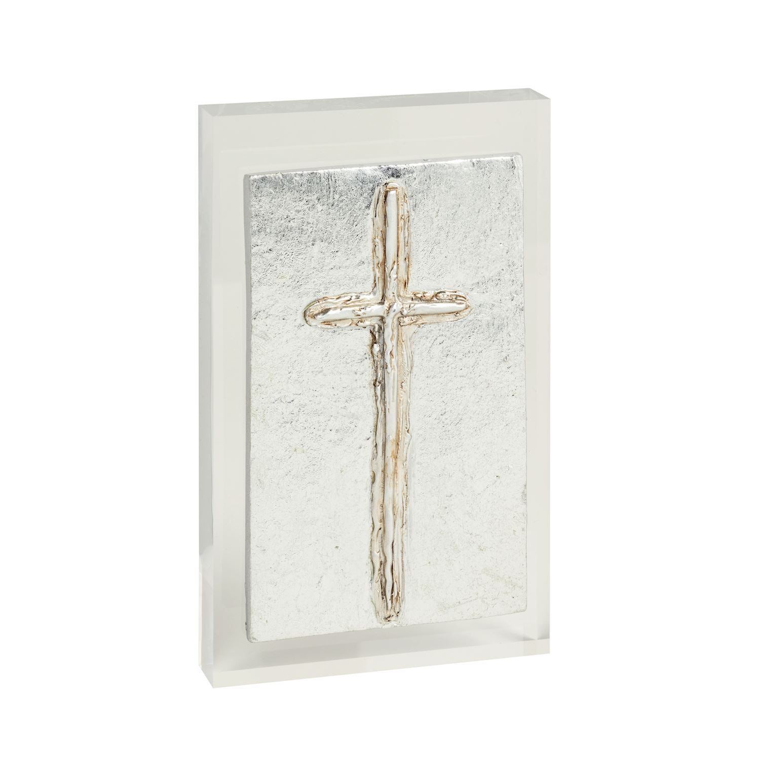Silver Cross Acrylic Plaque