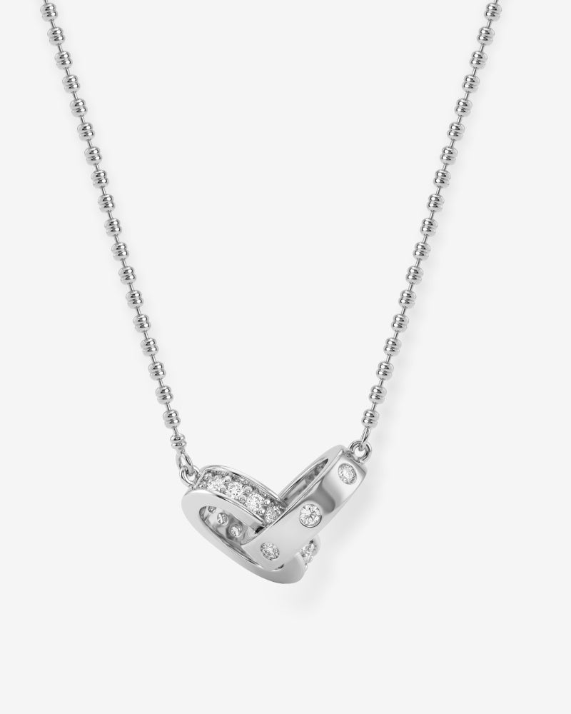 Ashley Duo Necklace - Silver