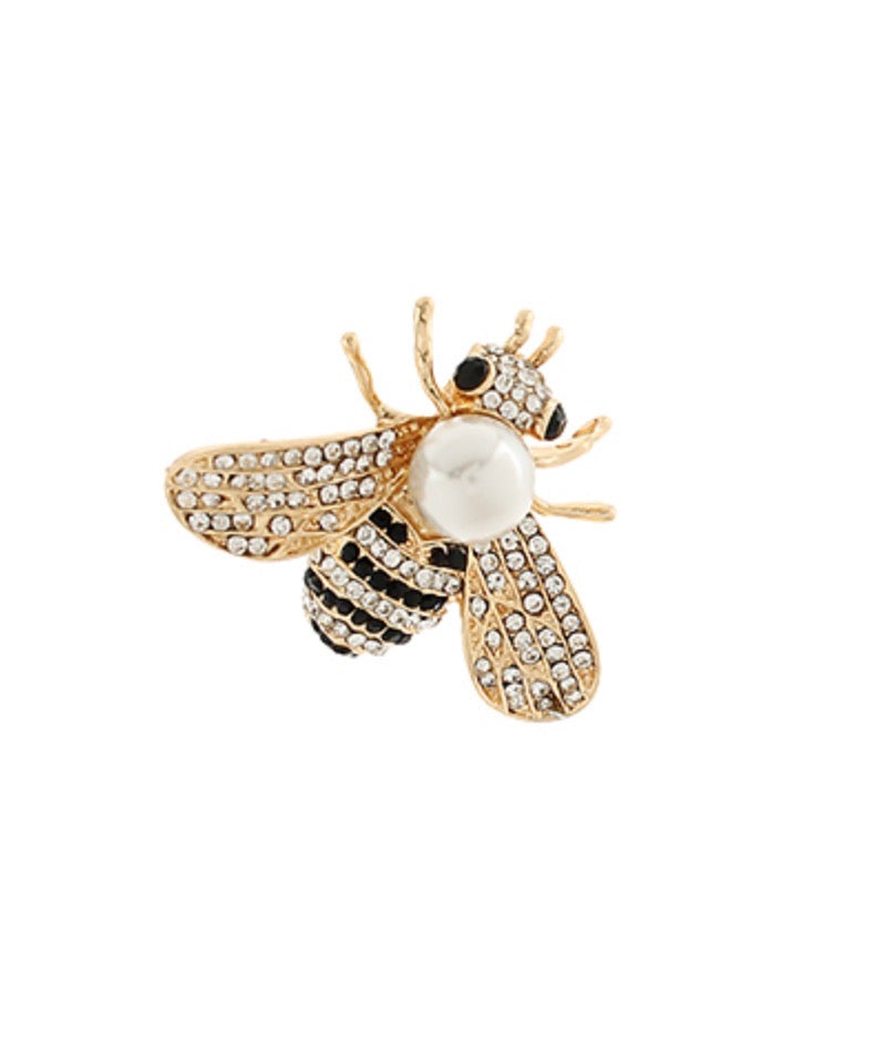 Jeweled Bee Brooch