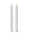 Luminara 6” White Indoor Taper Candles- 2 Pack
