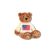 Hand Painted Vintage Compact Mirror - Americana Teddy