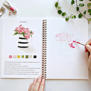 Bouquets Watercolor Workbook With Watercolor Paint Set