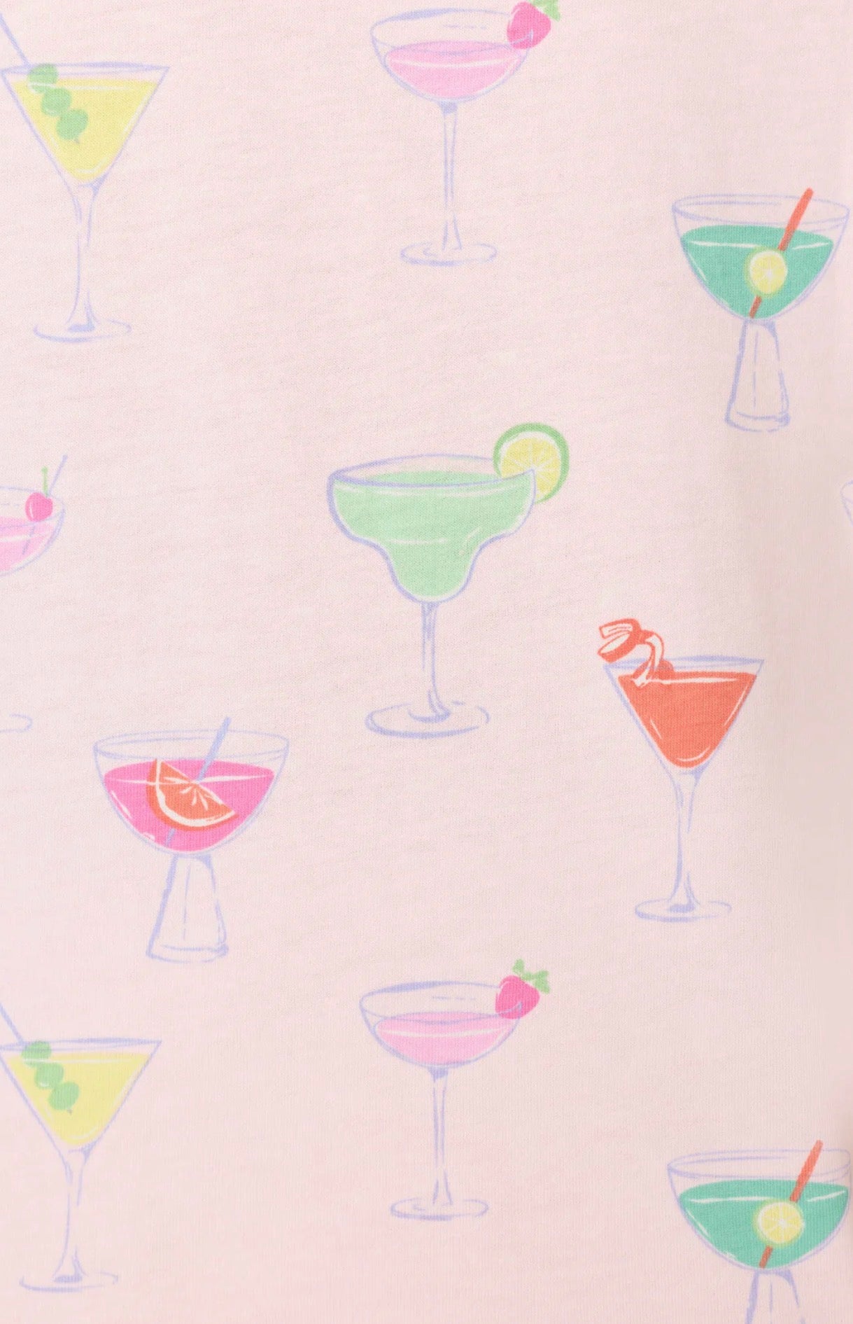 PJ Salvage Whimsy Sip Happens Cropped PJ Set