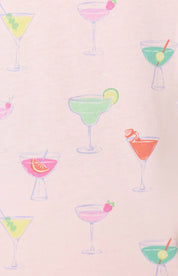 PJ Salvage Whimsy Sip Happens Cropped PJ Set