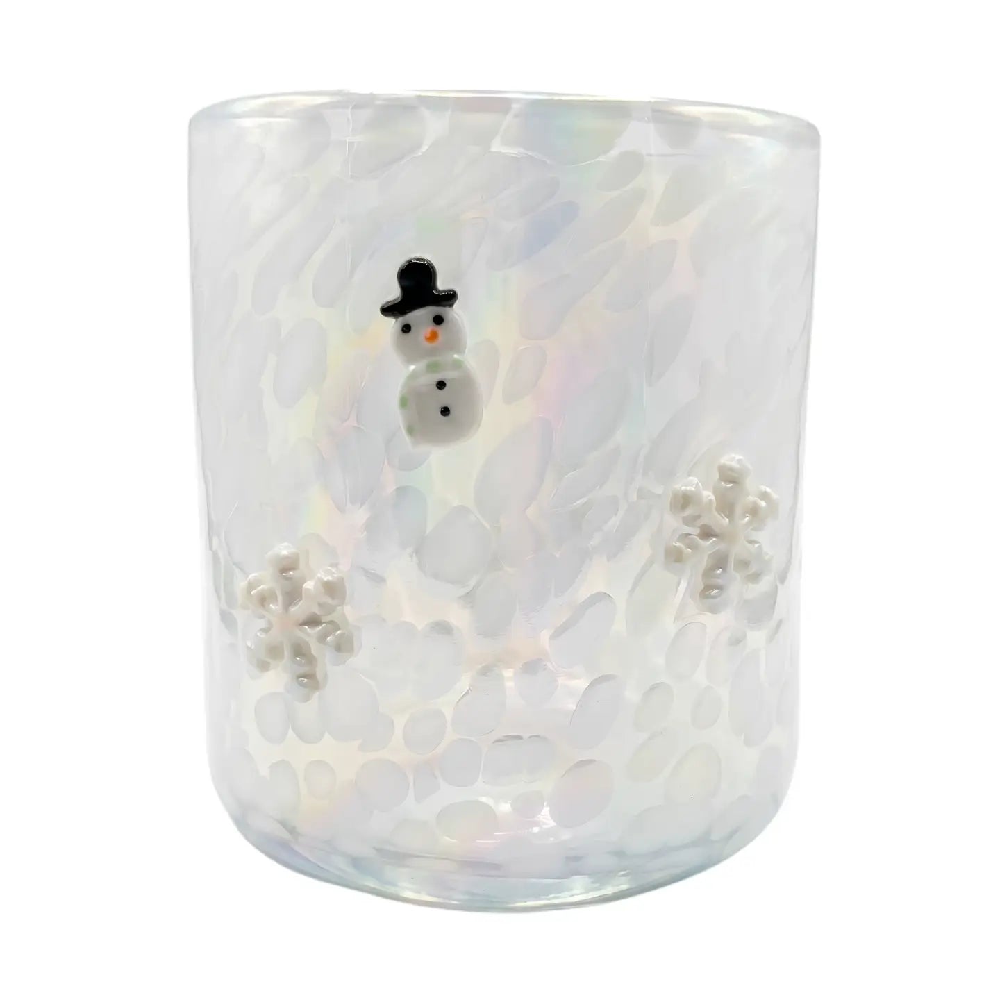 Icon Candle - Snowman & Snowflake