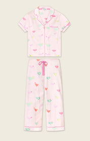 PJ Salvage Whimsy Sip Happens Cropped PJ Set
