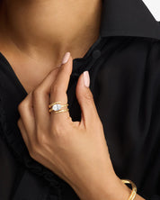 She's on Point Lasso Ring - Gold