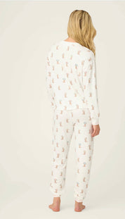 PJ Salvage Western Blooms Boot Bouquet  Long Sleeve Top