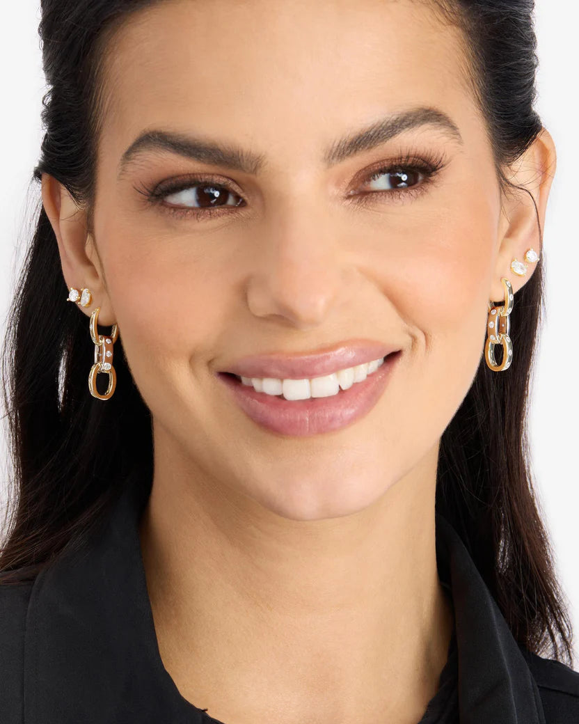 Ashley Chain Convertible Earring Mixed Metal