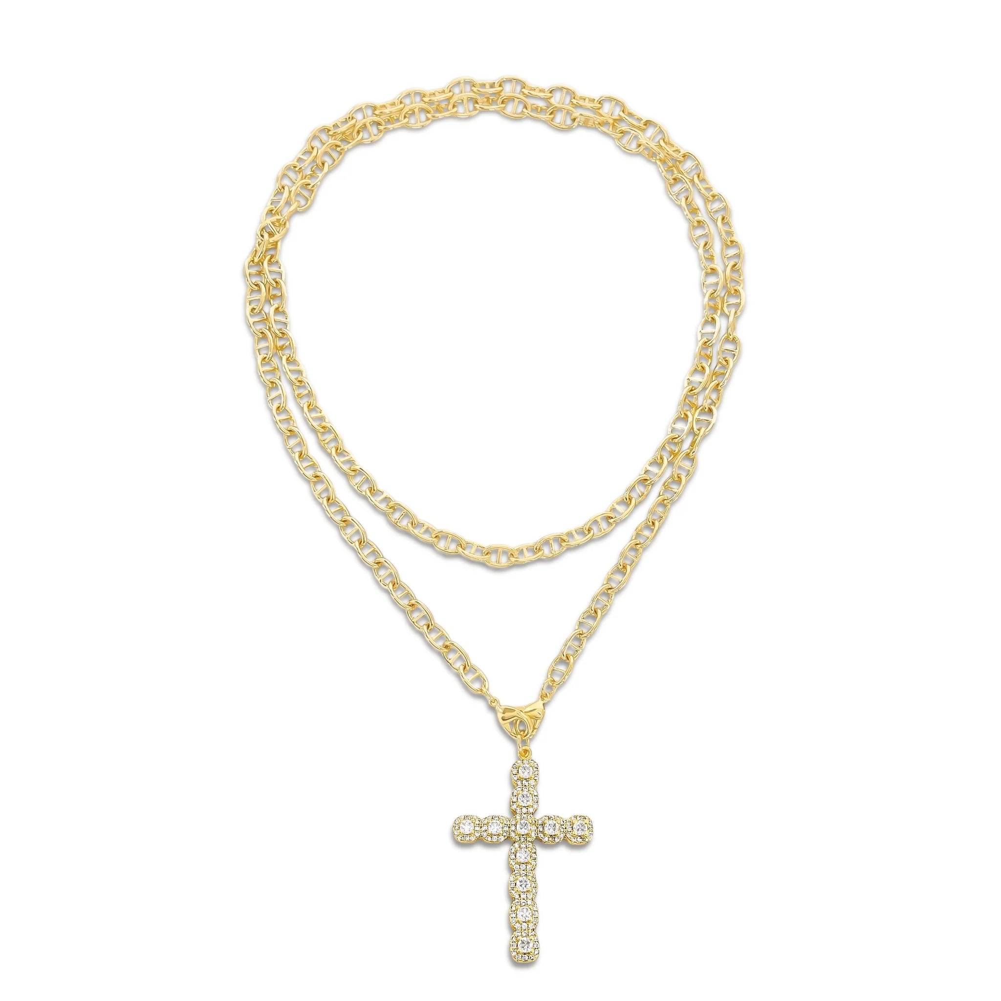 CZ Cross Necklace