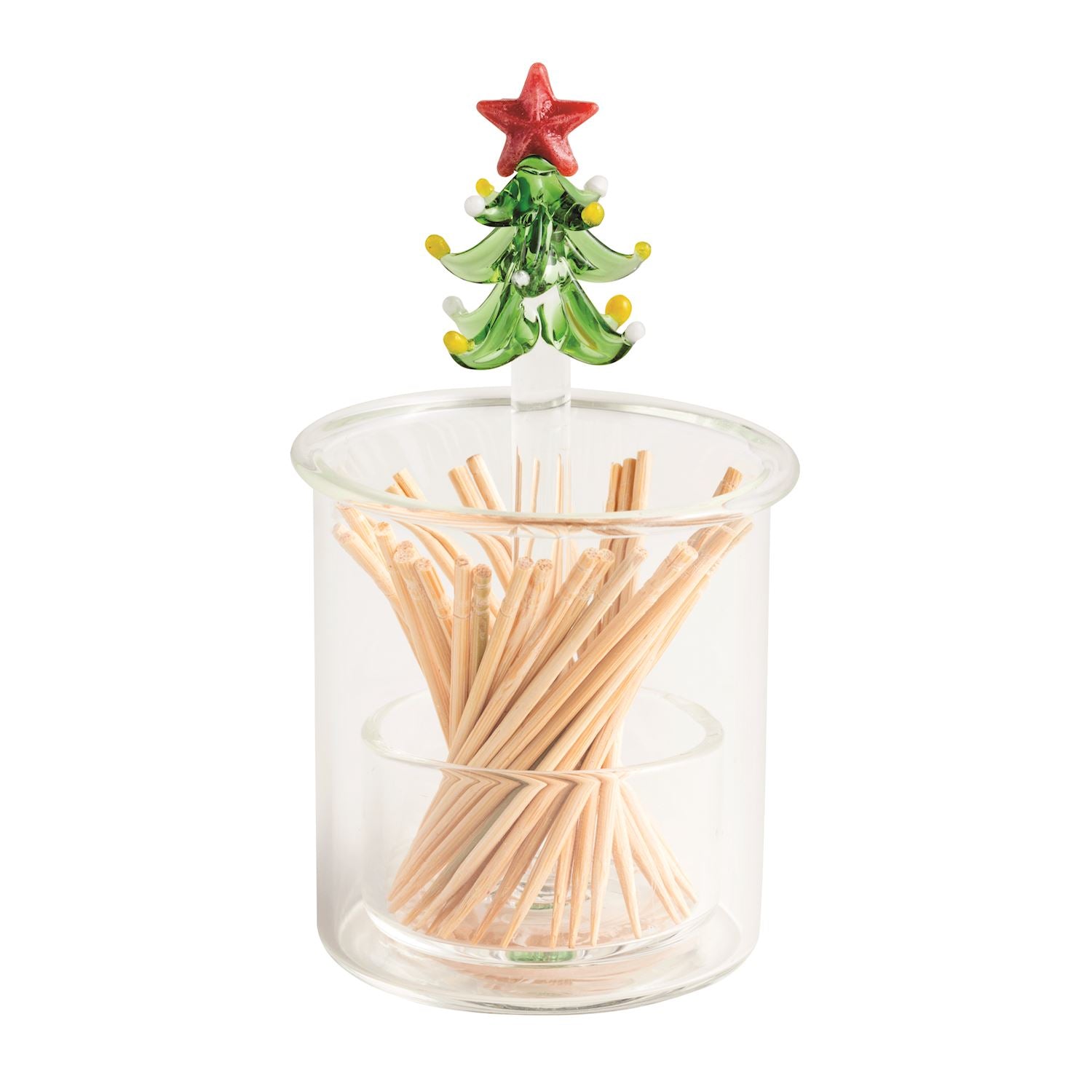 Glass Toothpick Caddy Set-Tree