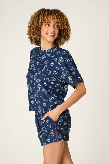PJ Salvage Short Sleeve Tee - Bonjour Babe