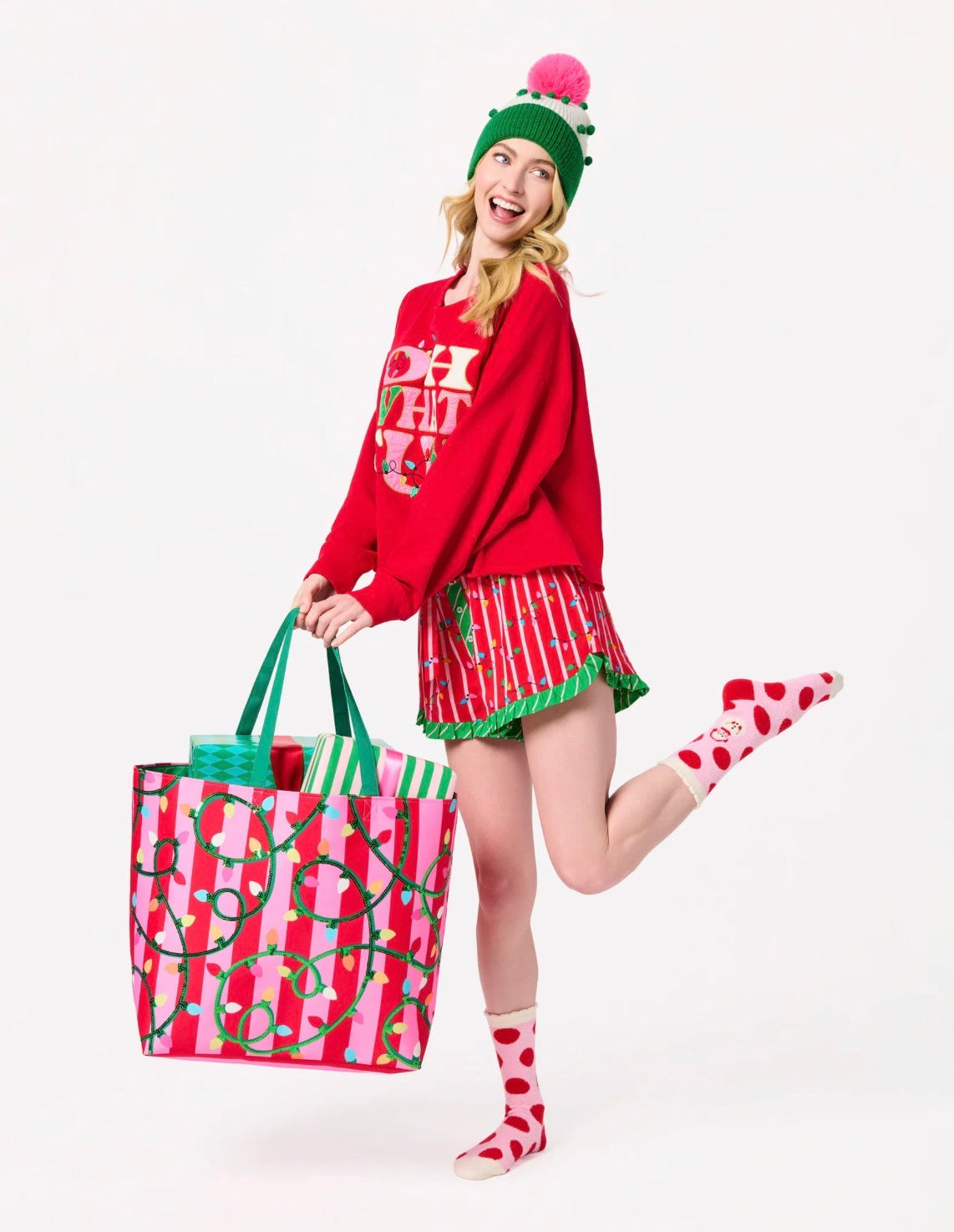 String Lights Gifting Tote, Multi