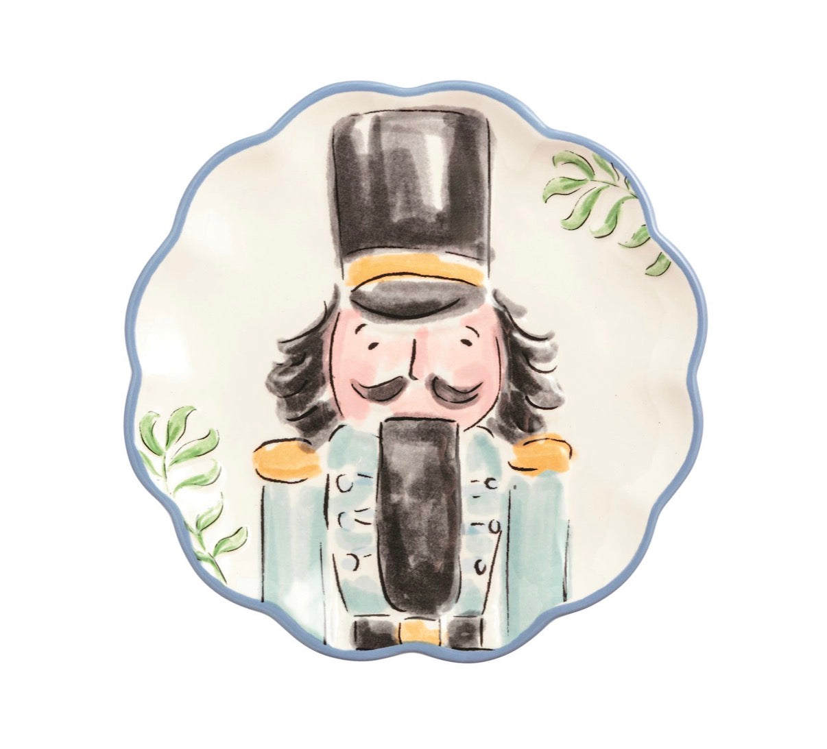 Blue Nutcracker Dessert Plate