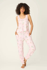 Pupcation Palms Sunnies & Sunshine Tank Top